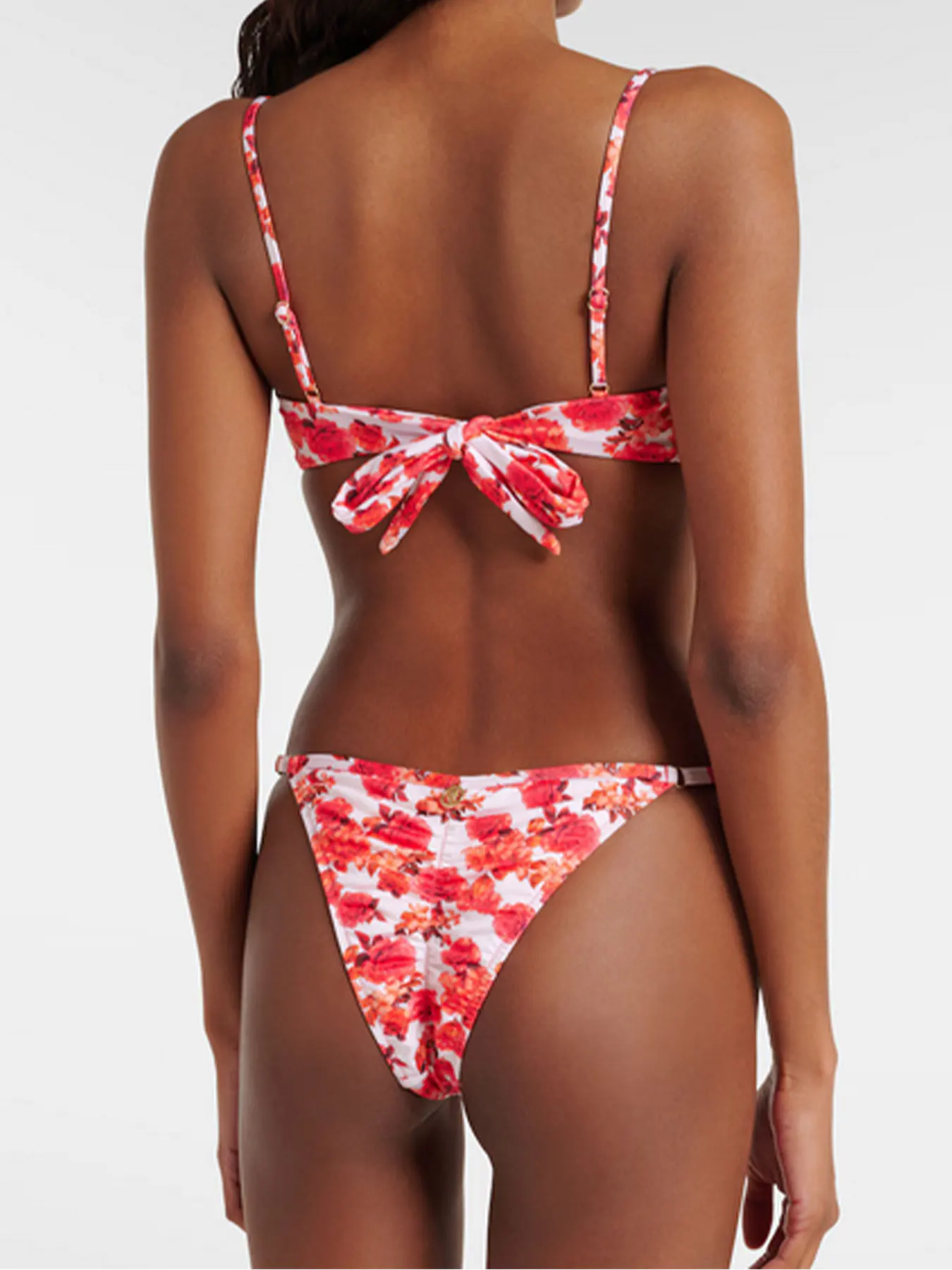 Elegant Floral Printed Underwire Biquini Women Separate Swimsuit Fashion Lady Low Waist Bikini Bathing Suit Mujer Beach Swimwear
