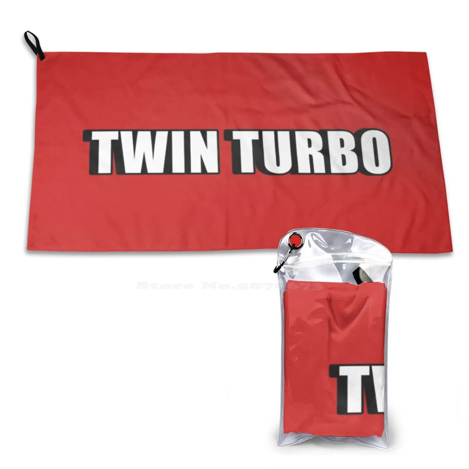 Twin Turbo Custom Soft Sport Towels Home Outdoor Twin Turbo Car Auto Power Design