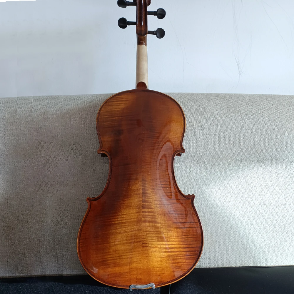 Viola 15"-16" Antonio Stradivarius Brown Professional Viola with Bow Foam Case