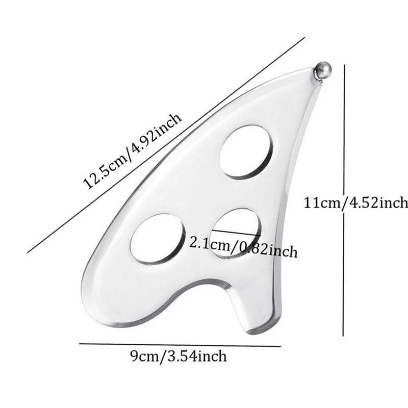 Nueva herramienta de masaje miofascial, herramientas de fisioterapia para liberación de Fascia automática y alivio del dolor, tablero muscular de acero inoxidable