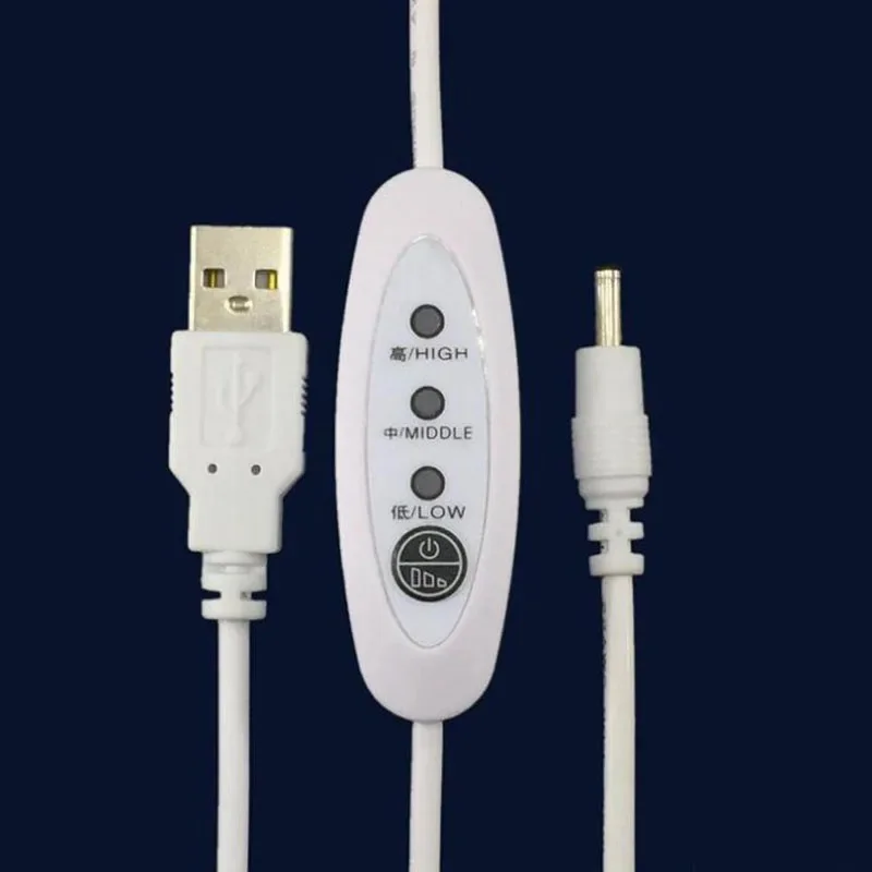 

10 шт. USB DC3.5 регулятор температуры нагреватель термостат переключатель управления 3-скоростной регулируемый линейный переключатель 5 В-12 В