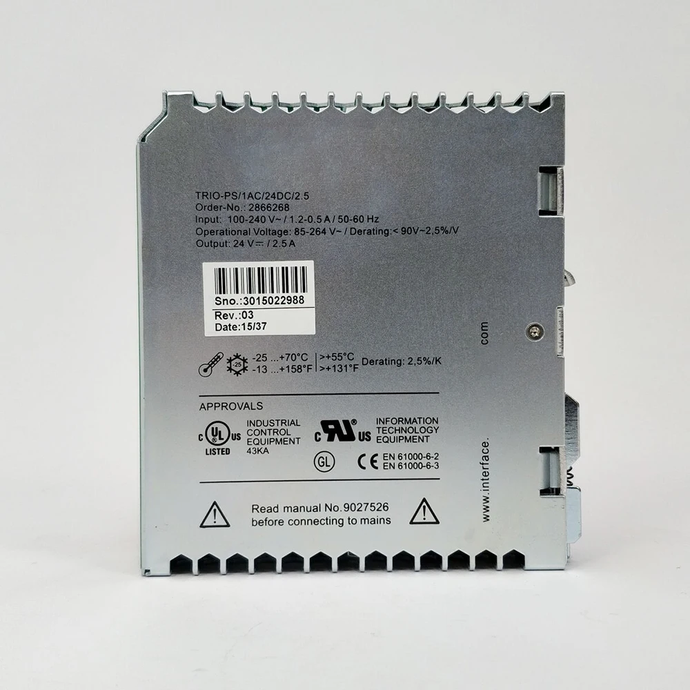 New 2866268 TRIO-PS/1AC/24DC/2.5 TRIO POWER For Phoenix 24VDC/2.5A Switching Power Supply