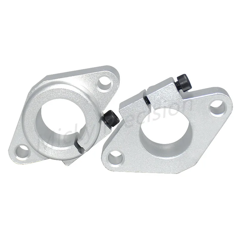 3D Printer Flanged Type Shaft Supports Slit Type Precision Cast Linear Rod Rail Linear Guide Shaft Linear Ooptica diameter3-60mm