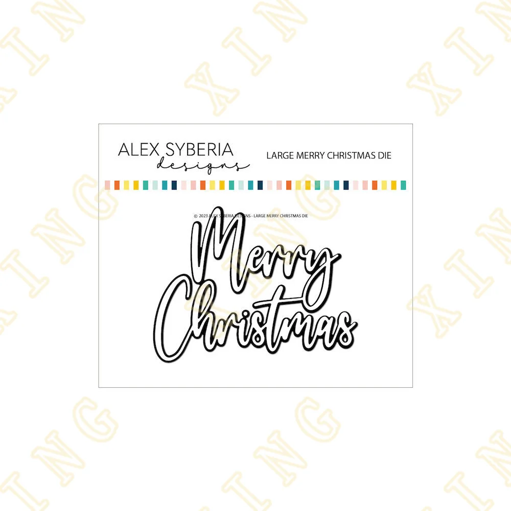 Merry Christma Words Metal Cutting Die Hot Foil DIY Scrapbook Paper Diary Decoration Card Handmade Embossing New Product 2023