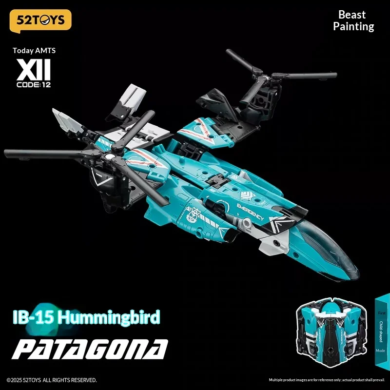 52 brinquedos originais em estoque caixa de besta beija-flor gunfish transformando combinação robô figura de ação modelo mecha brinquedos presentes