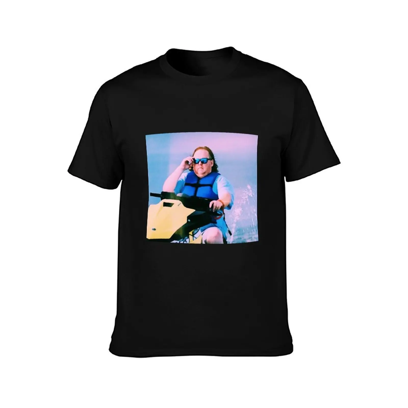 James Garretson Riding a Jet Ski T-Shirt Dry Fit Running Short Sleeve Top T-Shirt