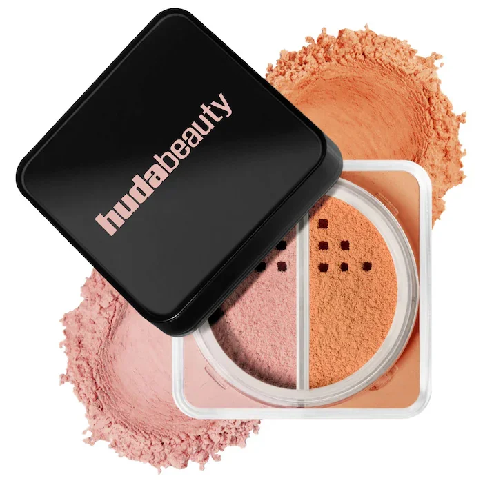 Nieuwe Color Blocking Huda Easy Bake Parfumvrije Losse Bak- en Fixeerpoeder Beauty Olie Control Matte Make-up Fixeerspray
