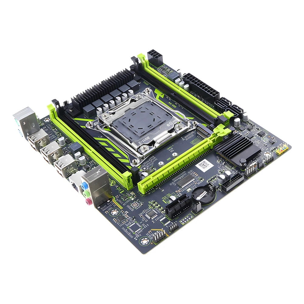 مجموعة اللوحة الأم MOUGOL X99 مع Intel Xeon E5 2650 V4 & DDR4 16G*1 2133MHz RAM M.2 NVME SATA لمضيف سطح المكتب للكمبيوتر الألعاب