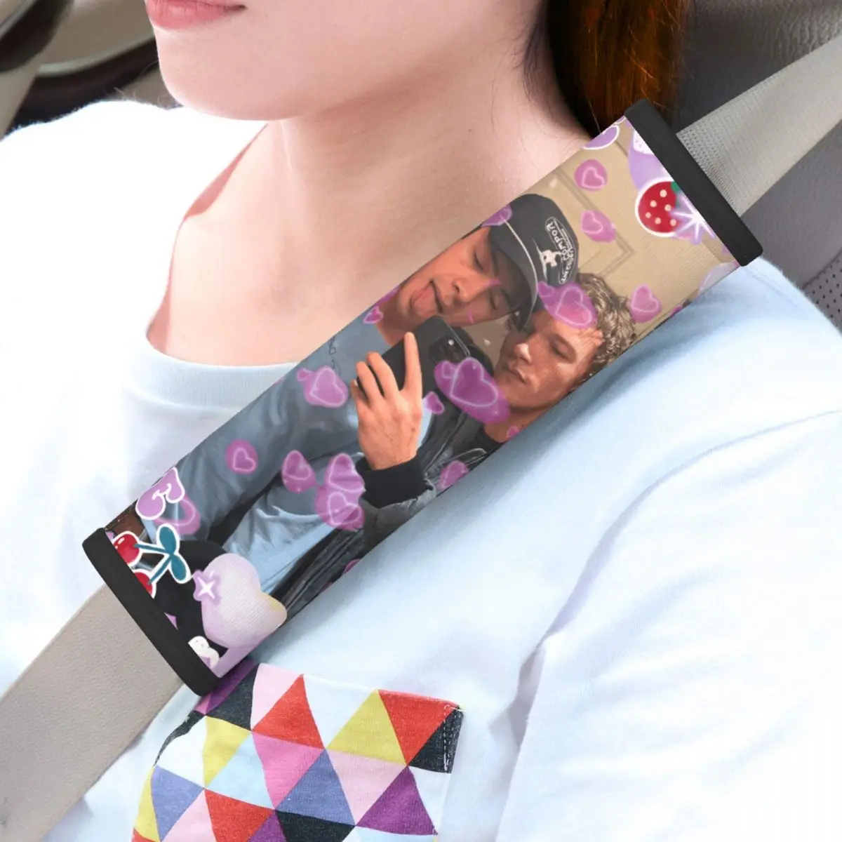 

2-Pack Heated Rivalry Ilya And Shane Car Seat Belt Pads Cover for A More Comfortable Driving Seatbelt Shoulder Harness Pad
