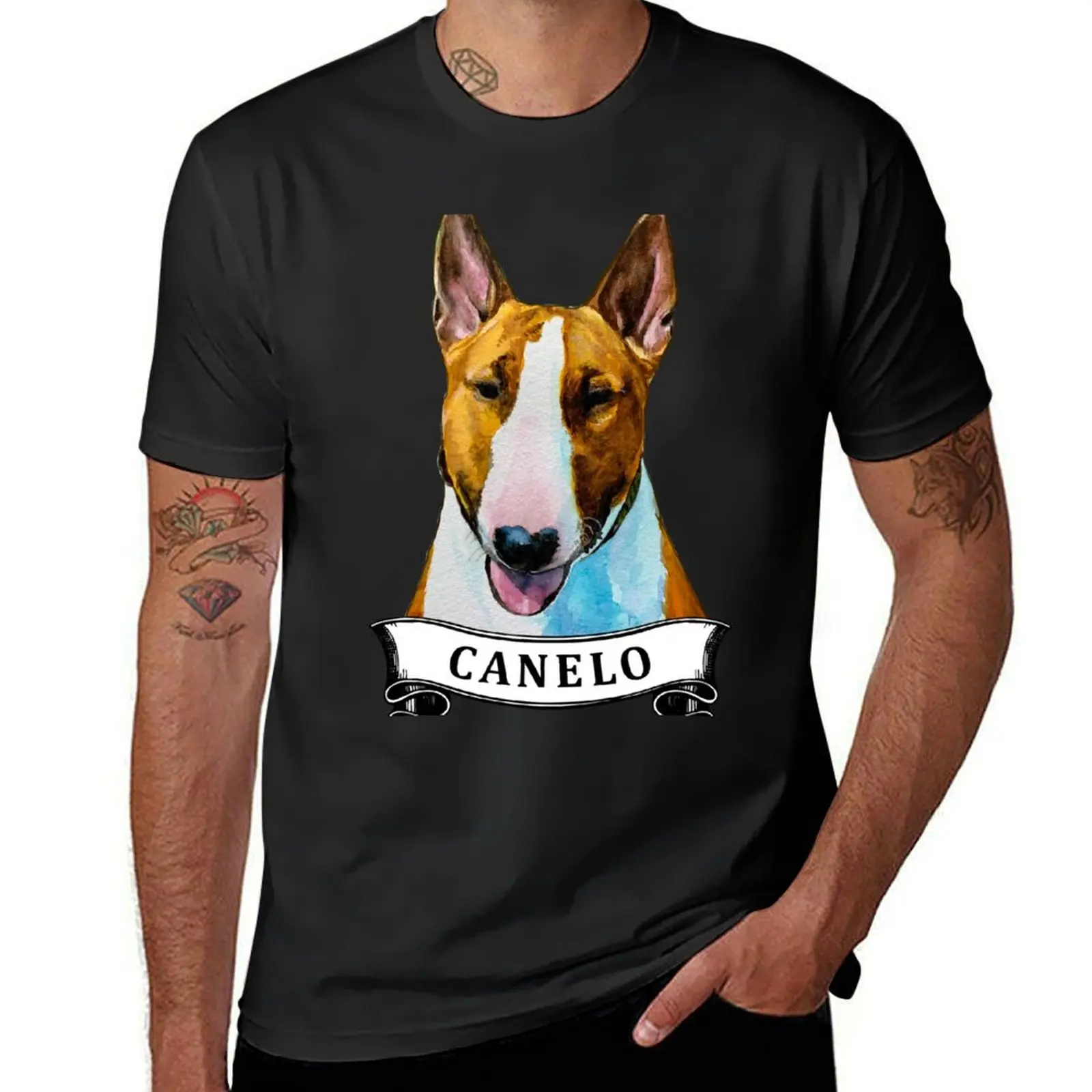 Canelo Bull Terrier T-Shirt summer top new edition blanks mens graphic t-shirts hip hop