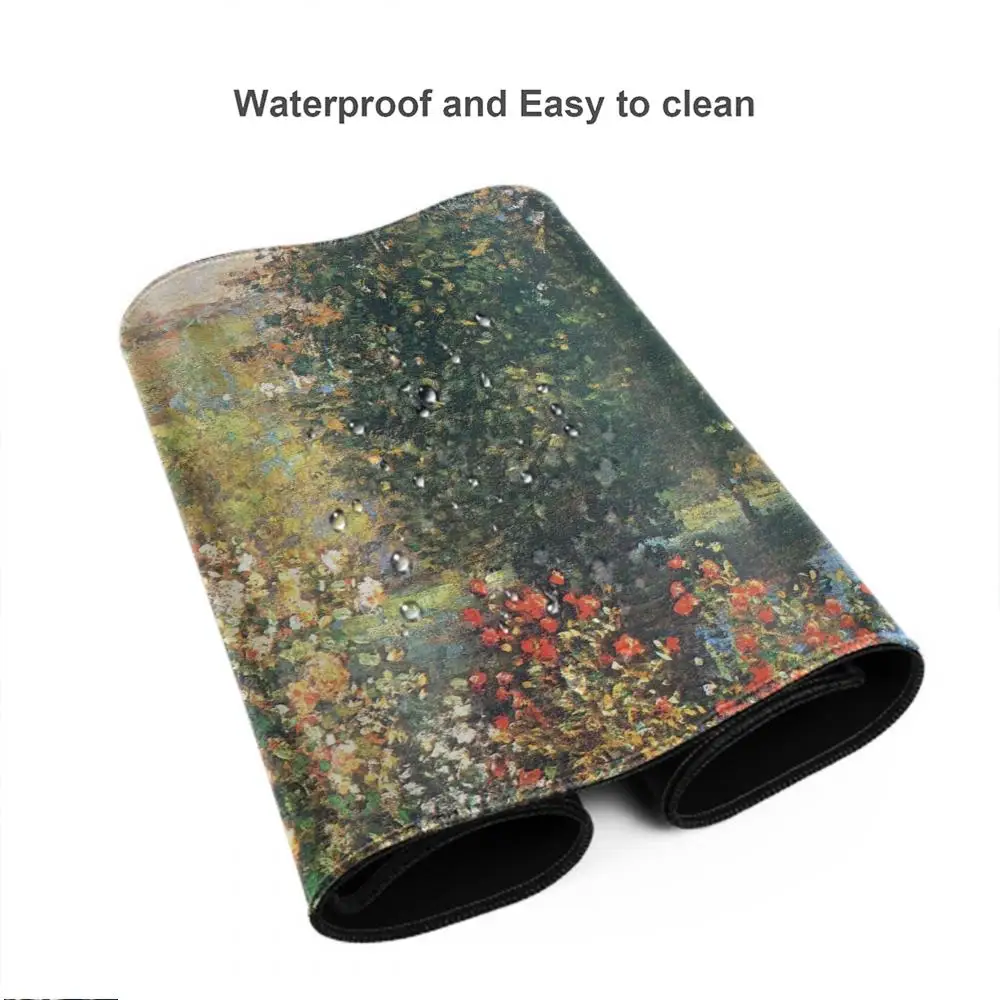 Mouse Pad Gamer Home Large Computer Mouse Mat MousePads keyboard pad Claude Monet Art Natural Rubber Anti-slip Office