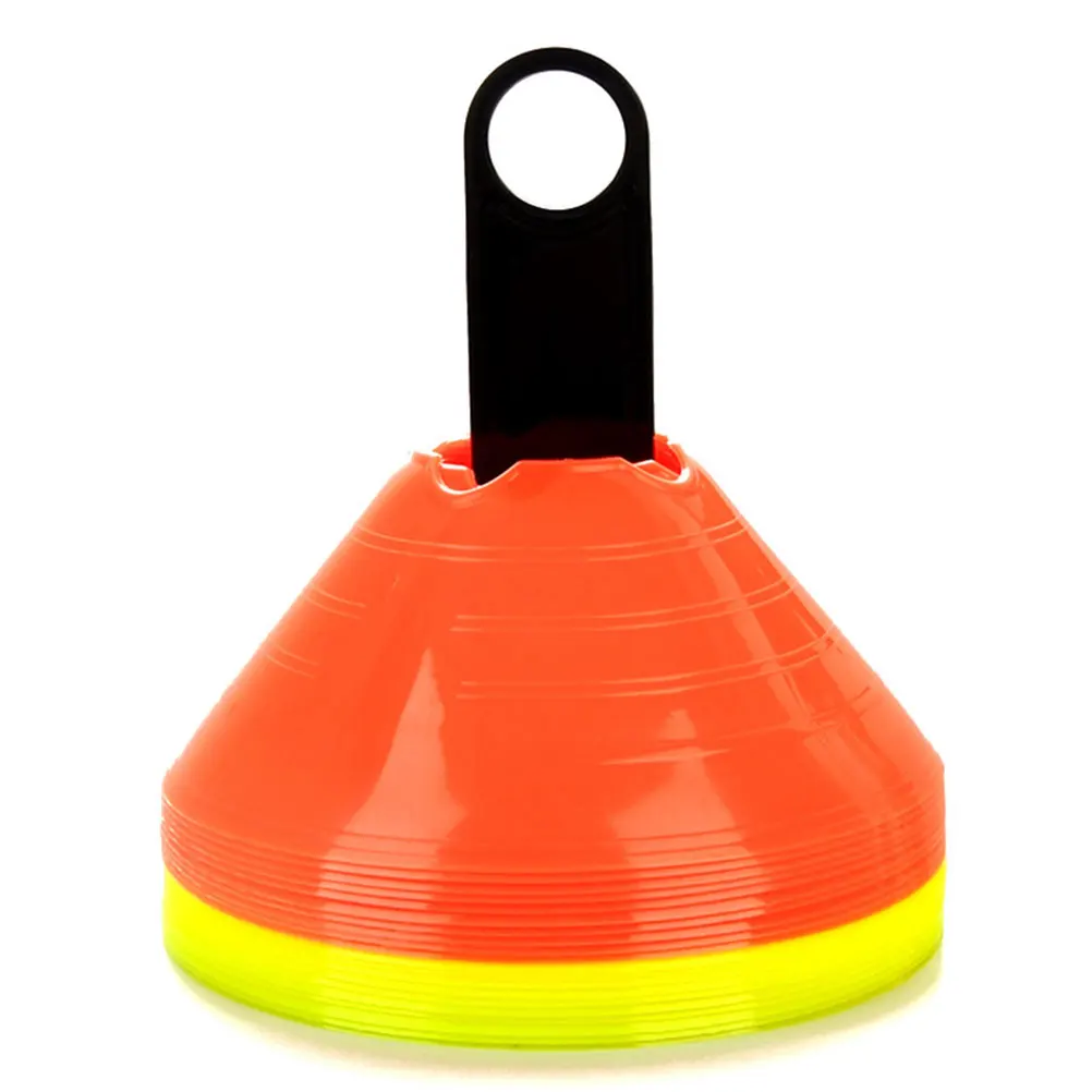 

10 Pcs Football Training Equipment Premium PP Material Lightweight Soccer Cone Holder Disc Racks Plastic Cones Sports Supplies