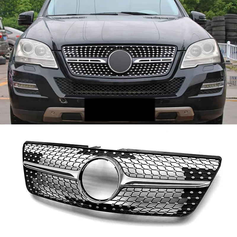 Front Grille Grill For Mercedes Benz ML Class W164 ML320 ML350 ML450 ML500 ML550 2009 2010 2011 2011 Tuning Grills