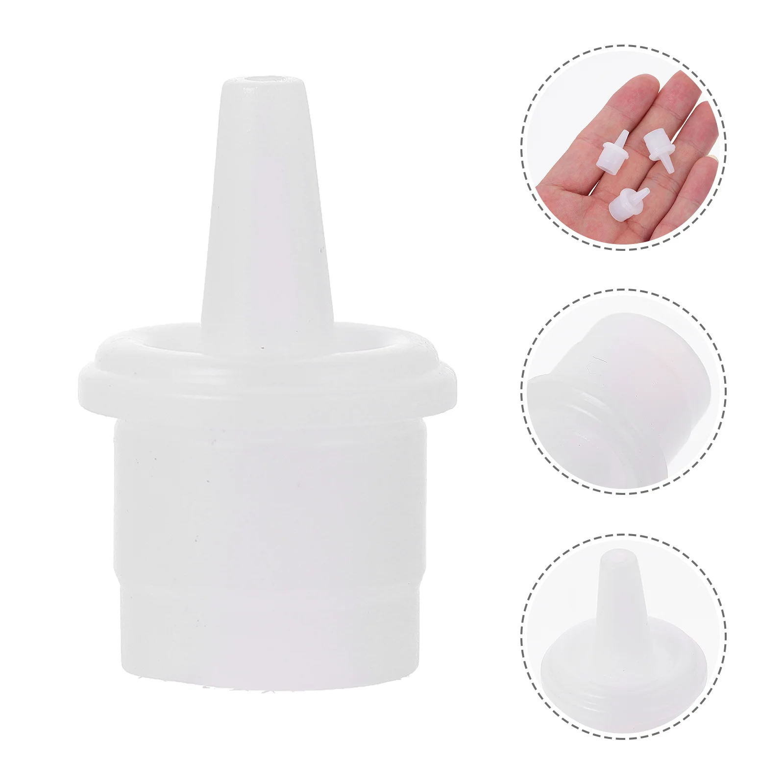 

100Pcs Eyelash Extension Glue Bottle Plug Replacement Cap for Precise Eyelash Adhesive Application Beauty Salon Supplies