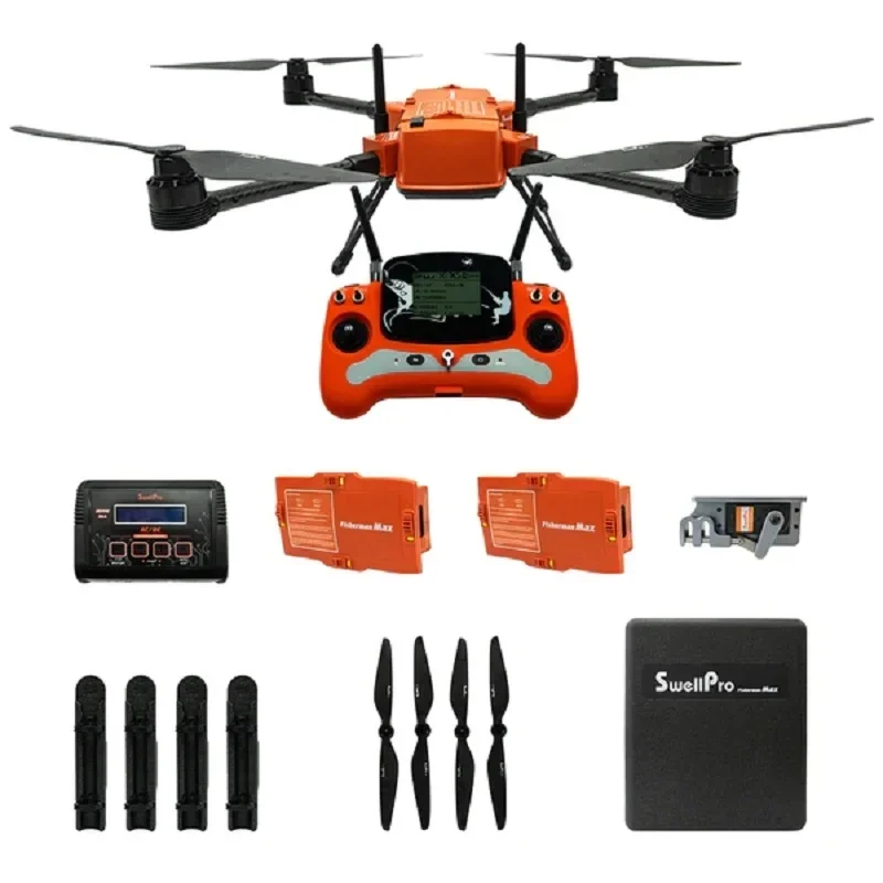 SwellPro Fisherman MAX FD2 Waterproof Fishing  4K Load Heavy  Aerial Camera
