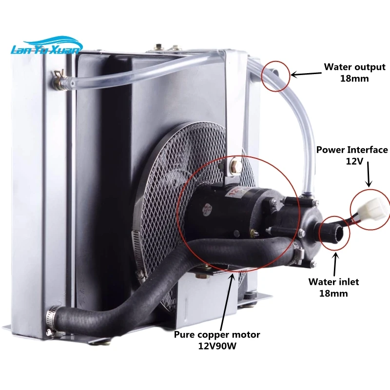 Nieuwe Ontwerp Plug-In Factory Prijs Aluminium Water Tank Water Radiator Cooler Warmtewisselaar Voor Shifeng Tractor