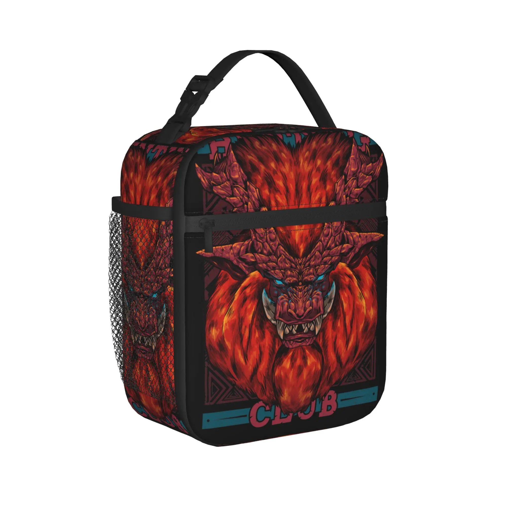 Monster Hunter Hunting Club Teostra Insulated Lunch Bag   Lunch Container Thermal Bag Lunch Box Tote Office  Travel Girl Boy