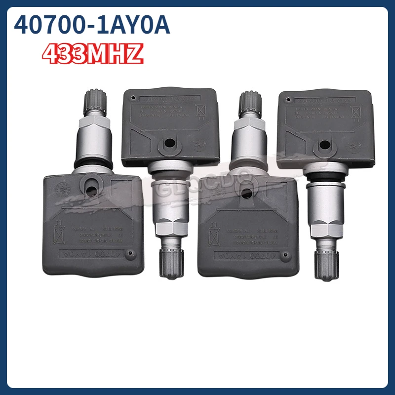 433 MHZ 40700-1AY0A Reifendruck Überwachung Sensor 407001AY0A Für NISSAN 370Z GT-R Xterra INFINITI G Serie QX50 RENAULT KOLEOS
