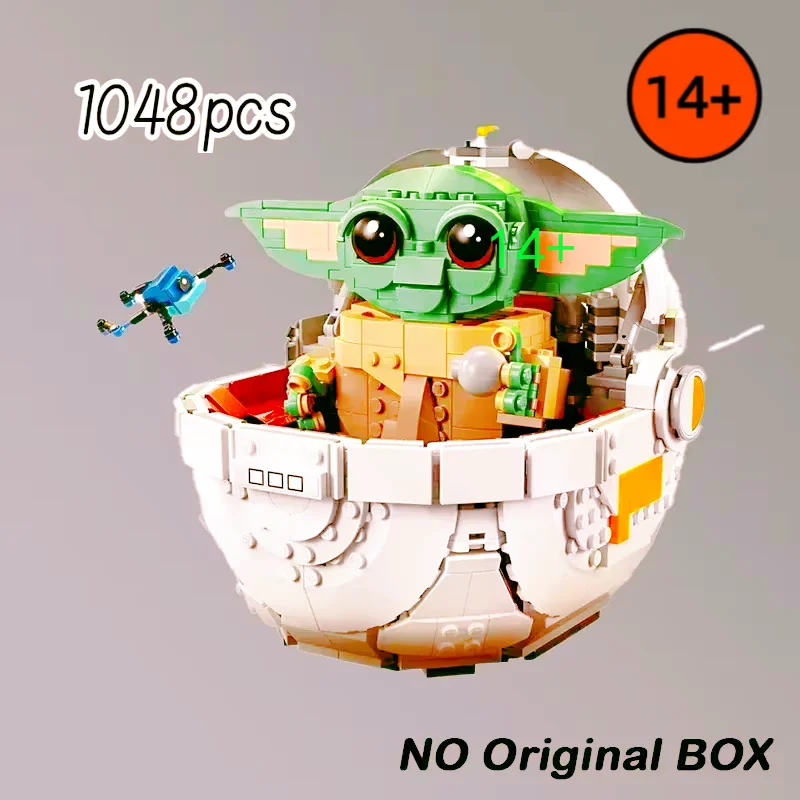 

1048PCS MOC 75403 Grogu with Hover Pram Building Blocks Model Collectible Toy for Children Adults Boys Birthday Gift Home Decor
