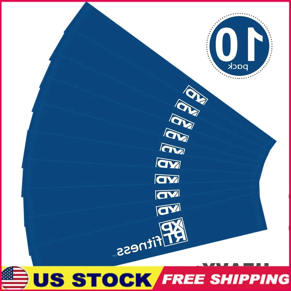 

Набор из 10 прочных эластичных лент для упражнений, йога, пилатес, тренировка, наращивание мышц, гибкость, сила