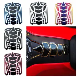 Universal Waterproof 3D Fish Bone Decals Coloful Edge Motorcycle Fuel Tank Stickers Protector Pad Car Decoration