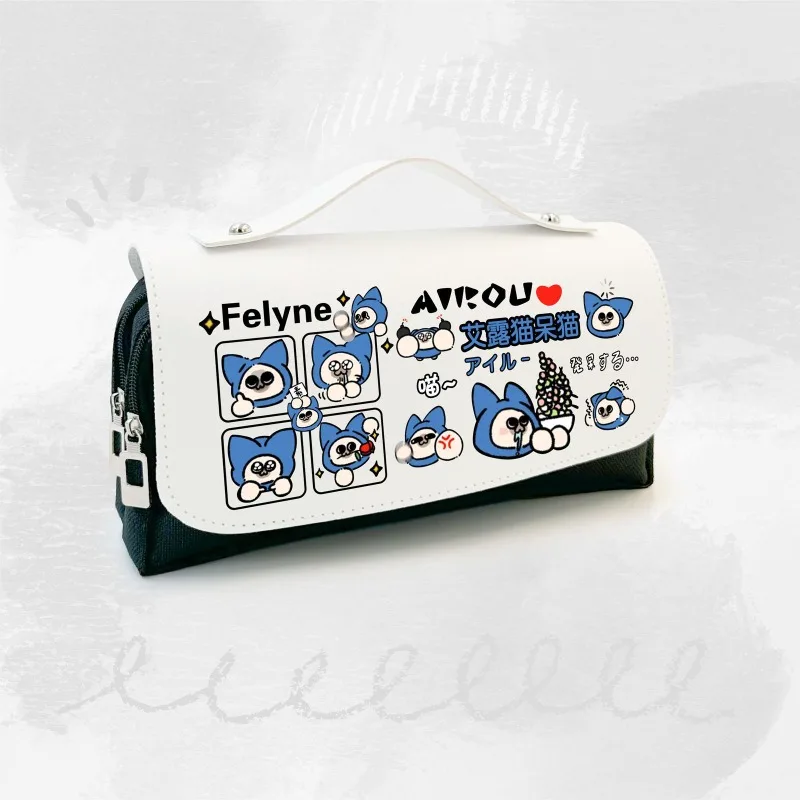 مقلمة Monster Hunter Wilds Felyne Shrieking Legiana كارتونية لطيفة ذات سعة كبيرة لهدايا طلاب المدارس المتوسطة والثانوية #2