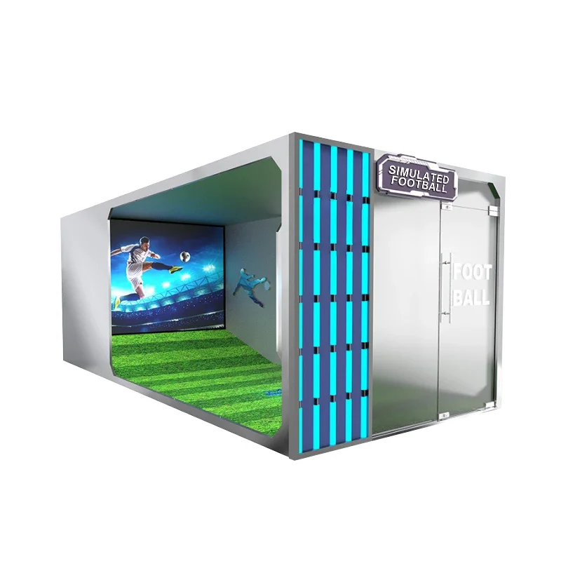 ARサッカーゲームプロジェクター、ゲームシミュレーター、インタラクティブシステム機器セット、屋内および屋外用の屋内デジタルサッカー、金属yh
