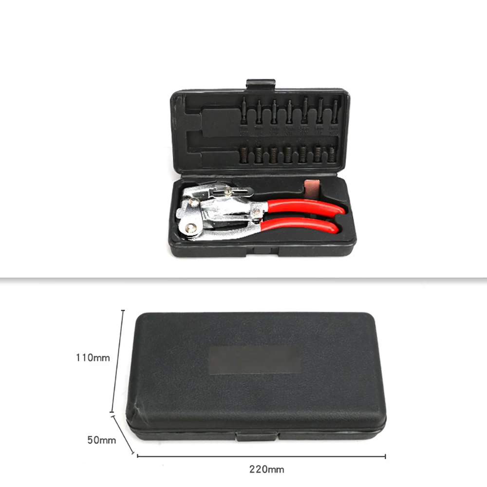 Metal Hole Punch Heavy Duty Hole Set 3/32-Inch to 9/32-Inch Hand Held Power Punch and Sheet Metal Hole Punch Kit