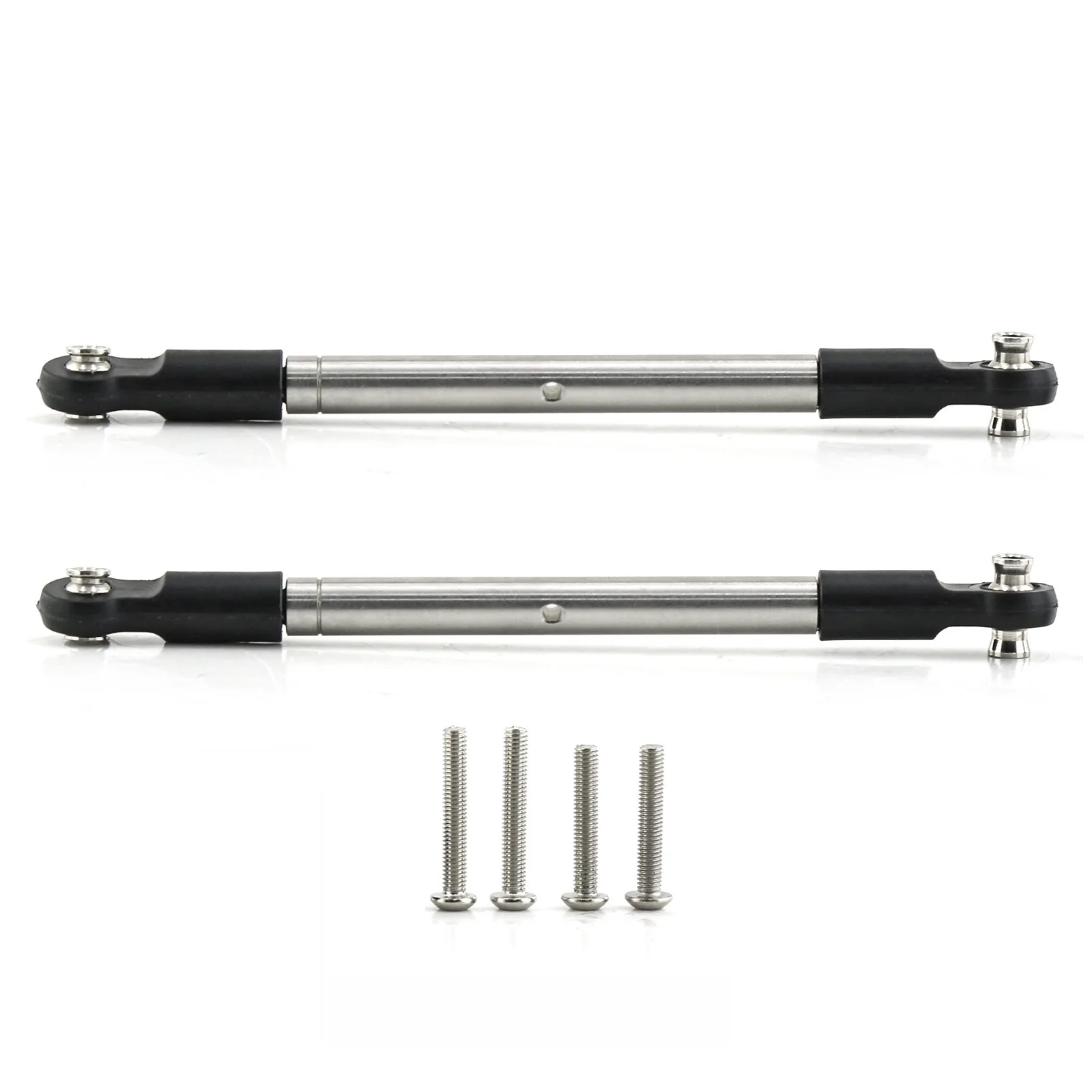 1 Set Stainless Steel Front Steering Tie Rod Adjustable for 1/10 MAXX W/WIDEMAXX RC Car Accessories Toy Repair Parts