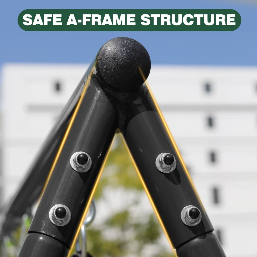 مجموعة أرجوحة فناء خلفي مطورة للأطفال ، ملعب خارجي ، سعة 550 رطل