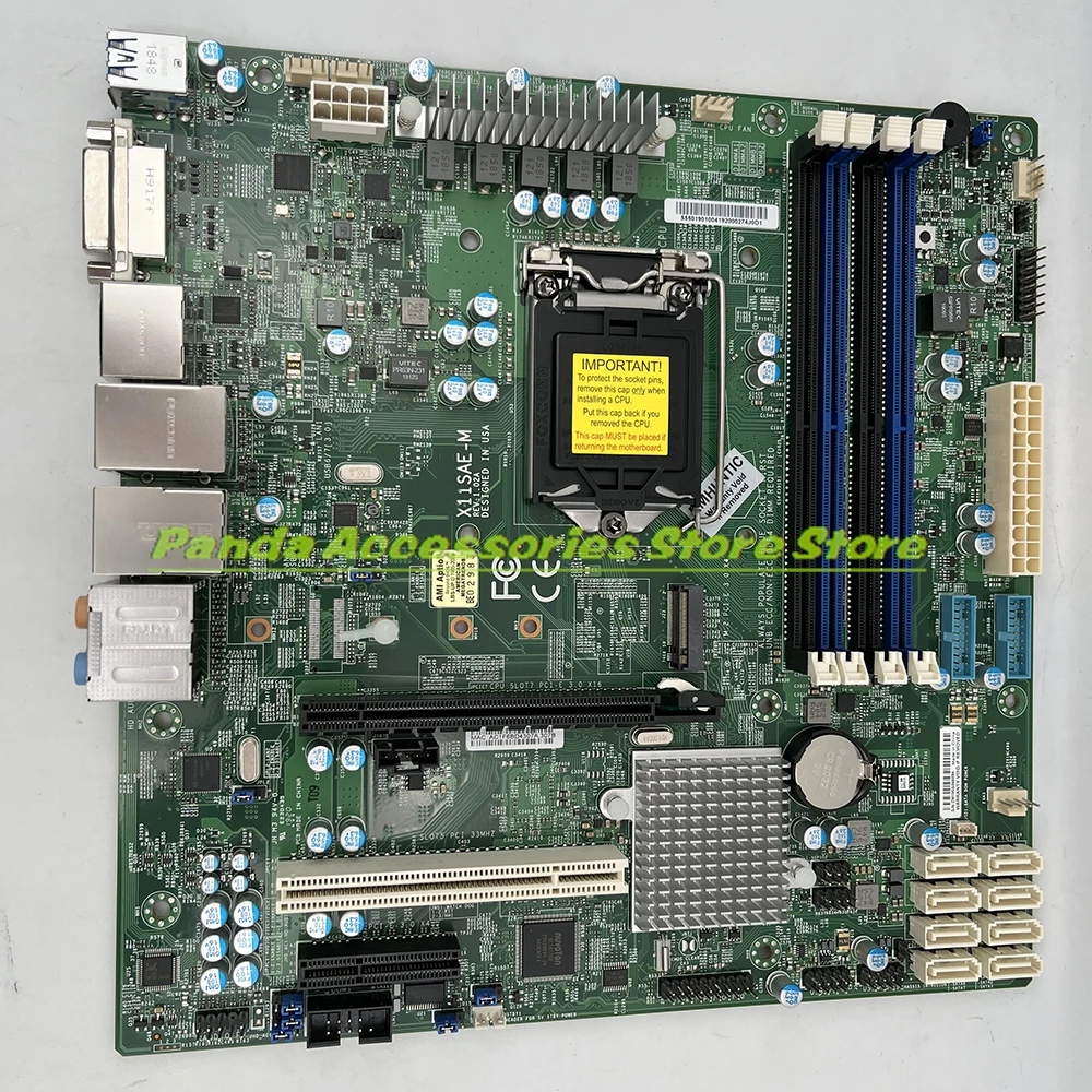 X11SAE-M Workstation Micro-ATX Motherboard Intel C236 LGA-1151 E3-1200 v6/v5 6th/7th Generation Core i3 Series