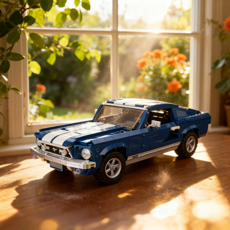 1382pcs MOC Creator Expert Ford Mustang GTA Fastback MODIFICATION Model Building Blocks Architecture DIY Idea Christmas Gift Toy