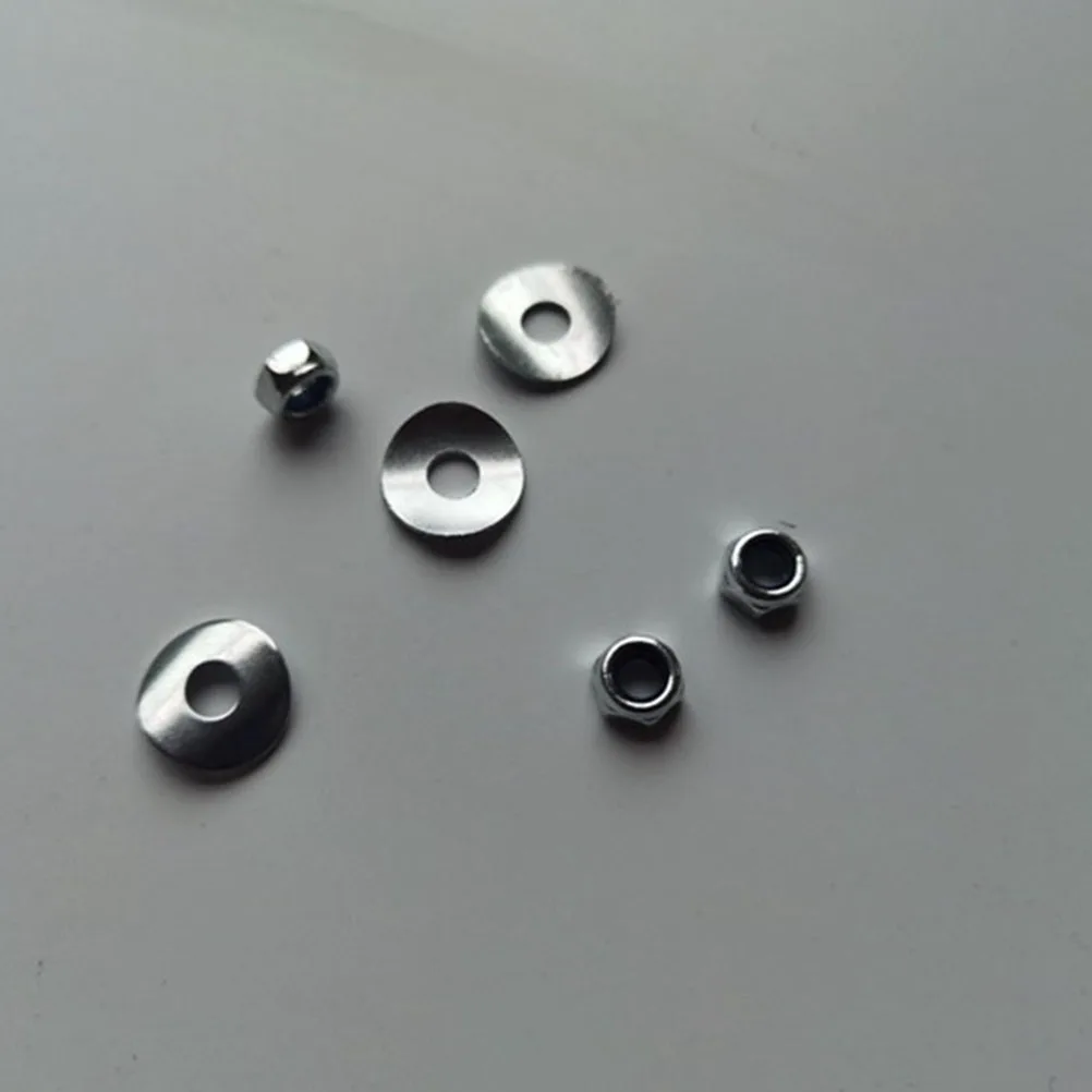

4 Pcs Replaceable Trampoline Screws Circle Part Portable Removable Nuts Galvanized Steel Wire