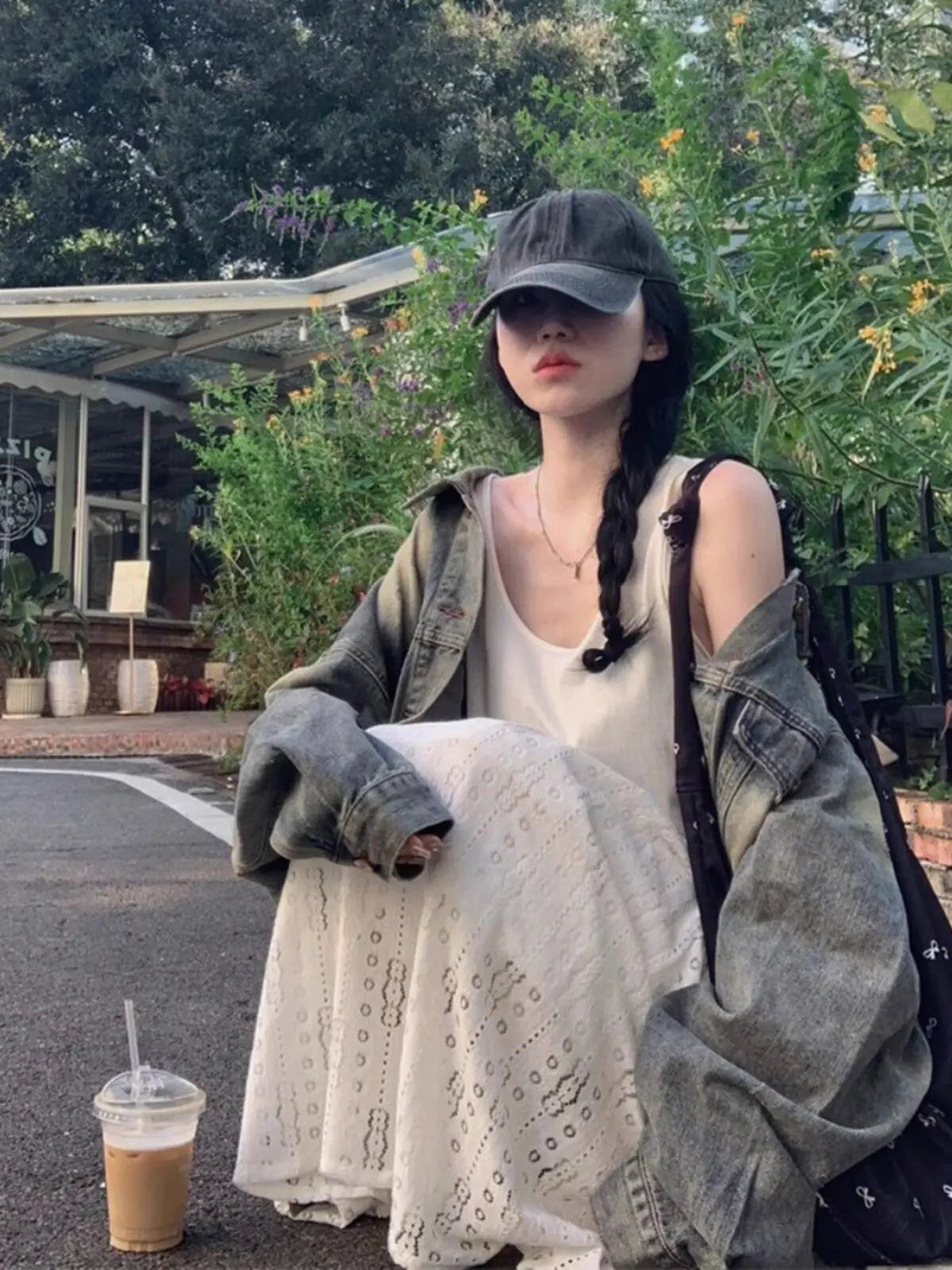 Denim Coats Jacket For Women Womens Autumn Vintage Tweed Sashes Waist-Closed Collared Ruffled Checked Epaulettes Notched Jackets