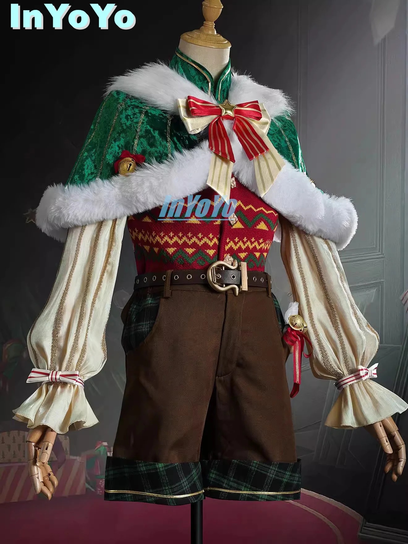 InYoYo Edgar Valden Painter Cosplay Identity V Costume Warm Christmas Eve QiZhen Lovely Game Suit Uniform  Halloween Party Outfi