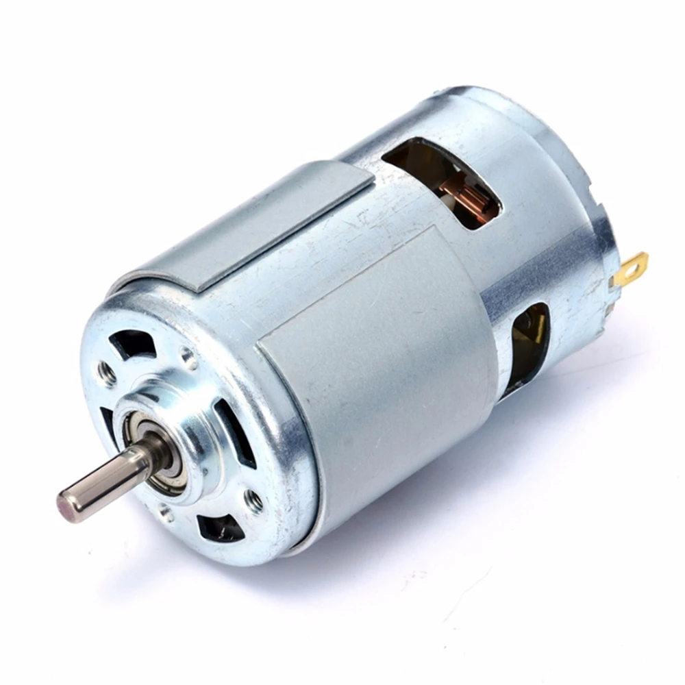 775 ДВИГАТЕЛЬ постоянного тока с шарикоподшипником 12 В 18 В 24 В 36 В 48 В 60 В 10000 об/мин 20000 об/мин для электроинструмента, вентилятора, двигателя постоянного тока