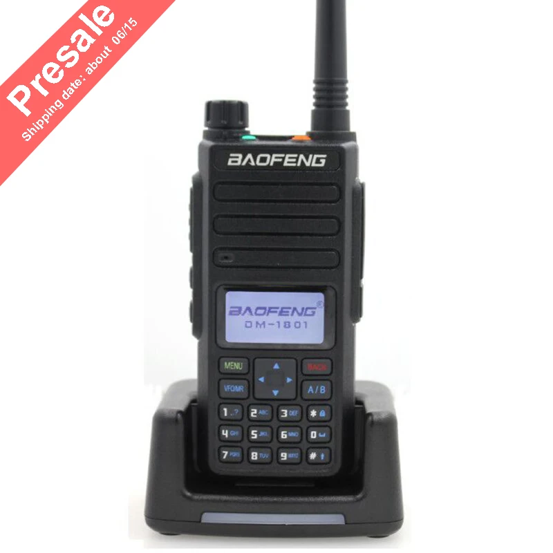 Presale!! Baofeng DMR DR-1801 Walkie Talkie VHF UHF 136-174 & 400-470MHz Dual Band Dual Time Slot Tier 1&2 Digital Radio DR-1801