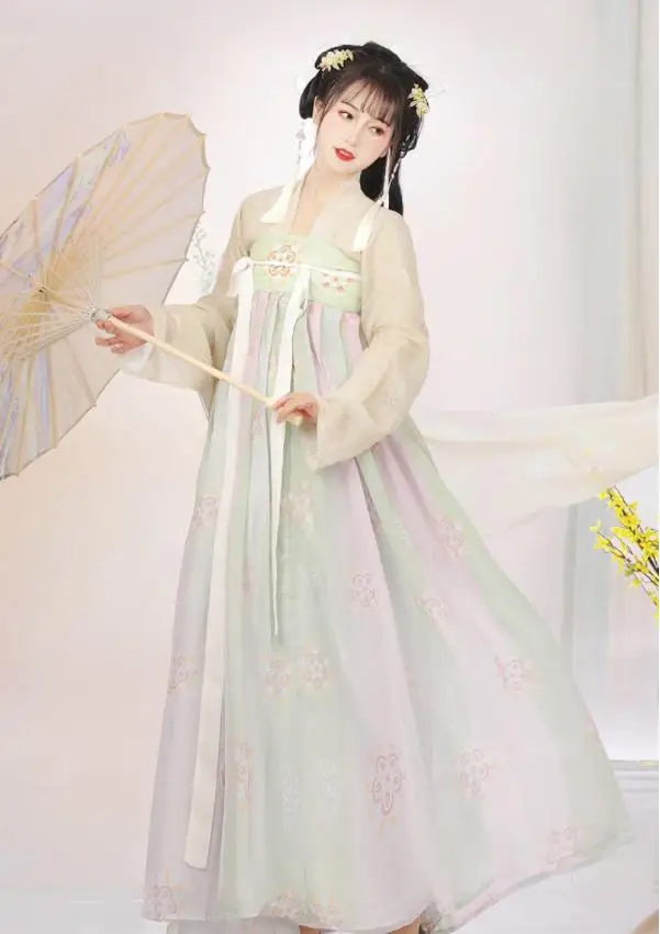 

Women Lady Han Fu Tang Dynasty Ancient Traditional Chinese Costume Fairy Elegant Light