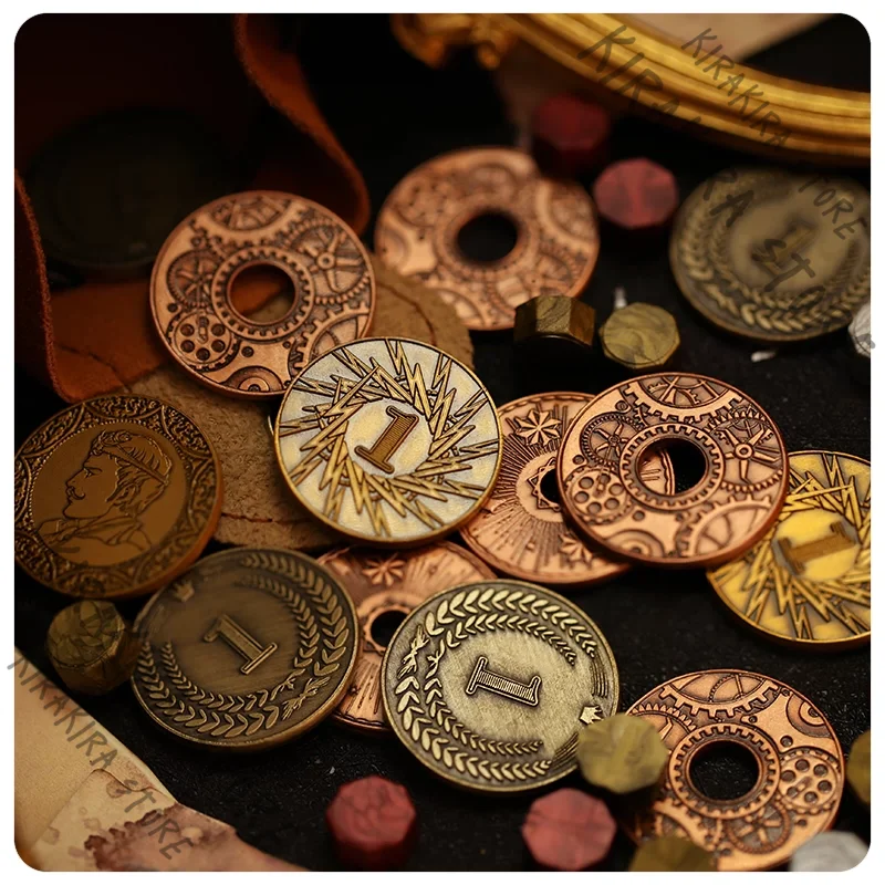 

Lord of Mysteries Currency Commemorative Metal-engraved Coin Specie Souvenir Chip Coins Ornaments Klein Moretti Audrey Hall