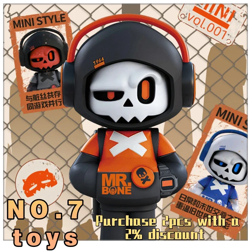

Original MR.BONE Video Game Skull Hero Series Mini Style Blind Box Action Figure Mystery Box Kids Birthday Gifts Surprise Caixas