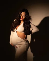Long Sleeve Bodycon Maternity Maxi Stretchy Dress Perfect For Baby Boy Shower Pregnancy Elastic Gown For Photo Shoots