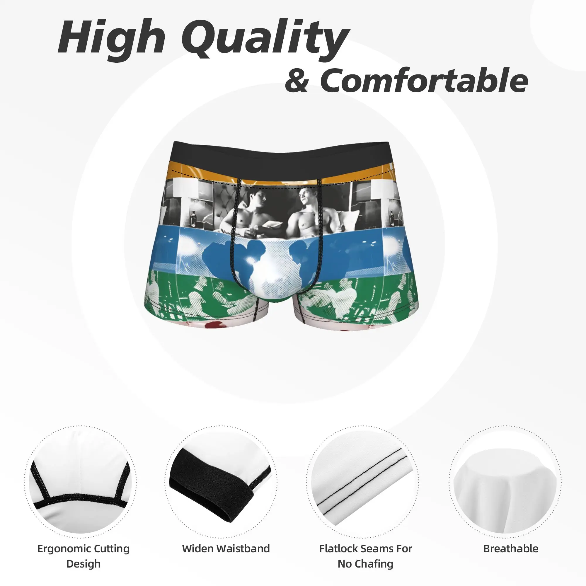 Men Boxer Briefs Shorts Panties Shane Hollander & Ilya Rozanov Anime  Underwear Heated Rivalry Homme Funny Plus Size Underpants