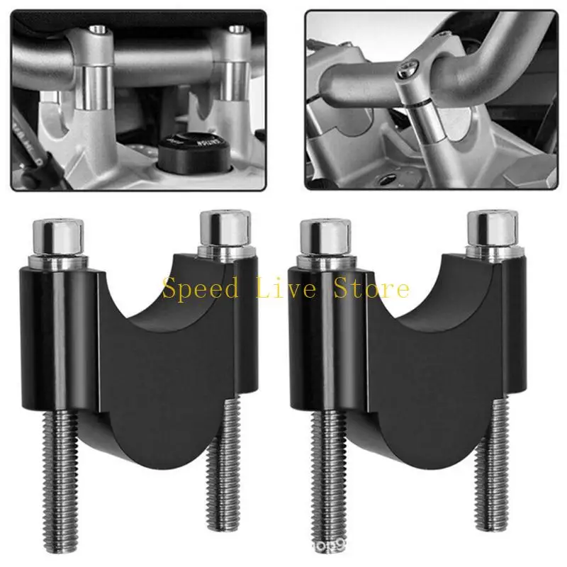 

547C Pivoting Motorcycle Bar Clamps Raised Handlebar Handle Bar Risers for 7/8" 22mm