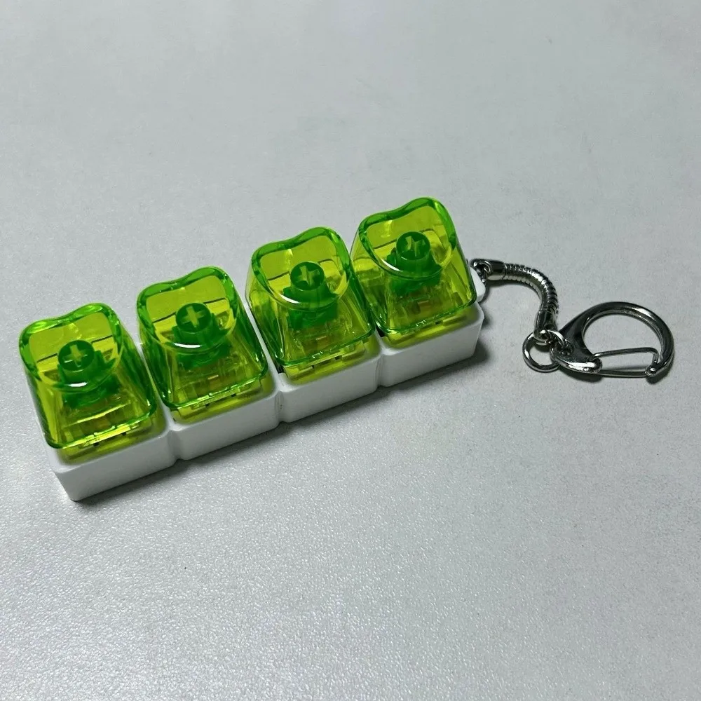 Relaxant 4 touches Keycap pincement jouet doigt clavier bricolage bouton Keycap mécanique soulagement du Stress bouton Clicker jouet