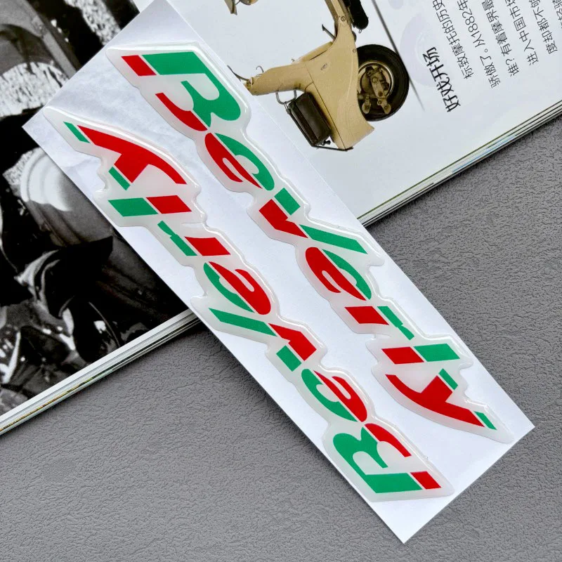 

Scooter Label Stickers Suitable for Vespa BEVERLY 3D Motorcycle Modification Accessories Decoration Decal Crystal