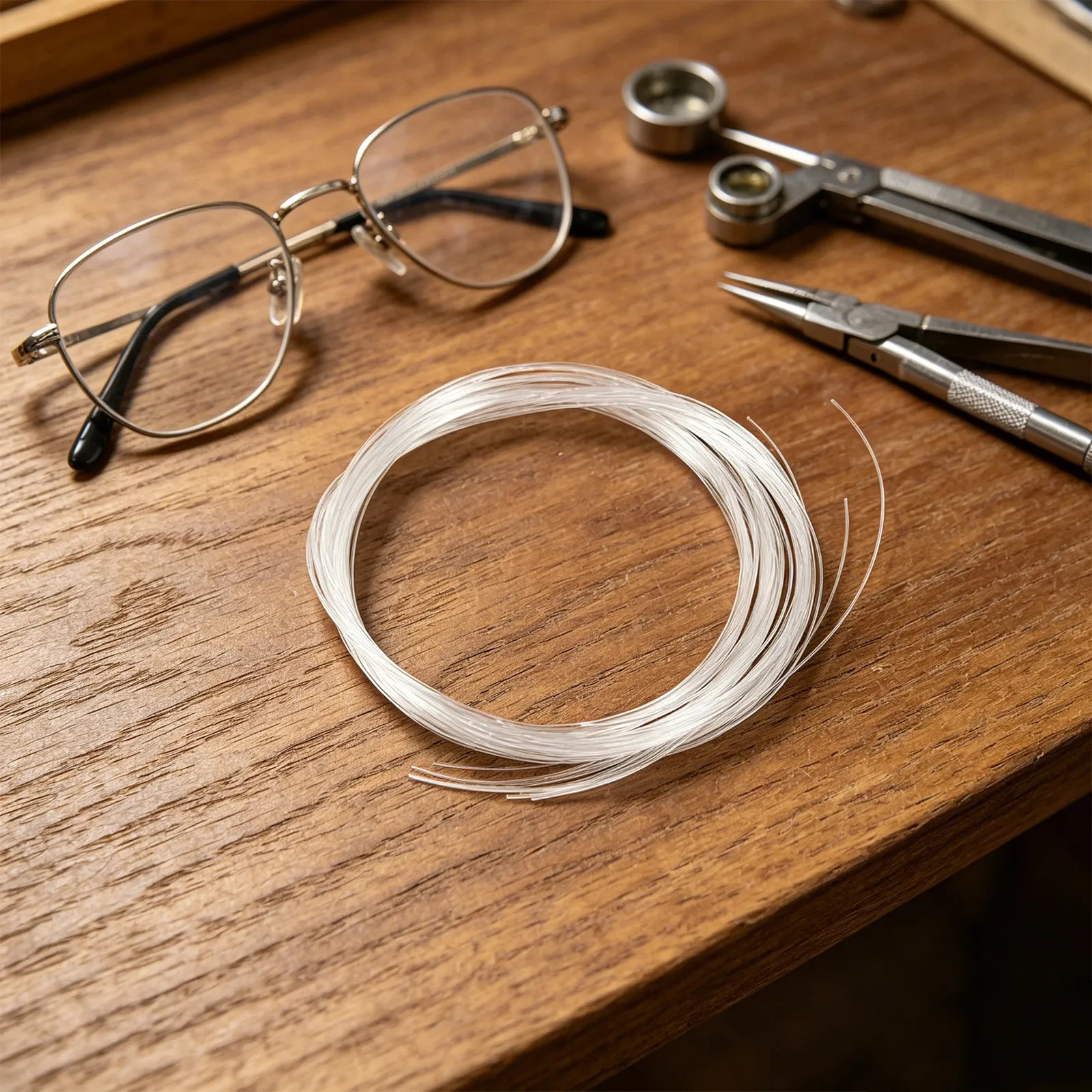 3Pcs Transparent Nylon Eyeglass Wire Semi Rimless Frame Repair Glasses Replacement Lens Retaining Eyeglass Nylon Cord