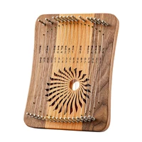 Hluru Lyre 31 cuerdas Mini pulgar Kalyre 17 cuerdas Kalimba arpa de dedo madera creativa Lira de dedo instrumento Musical para principiantes