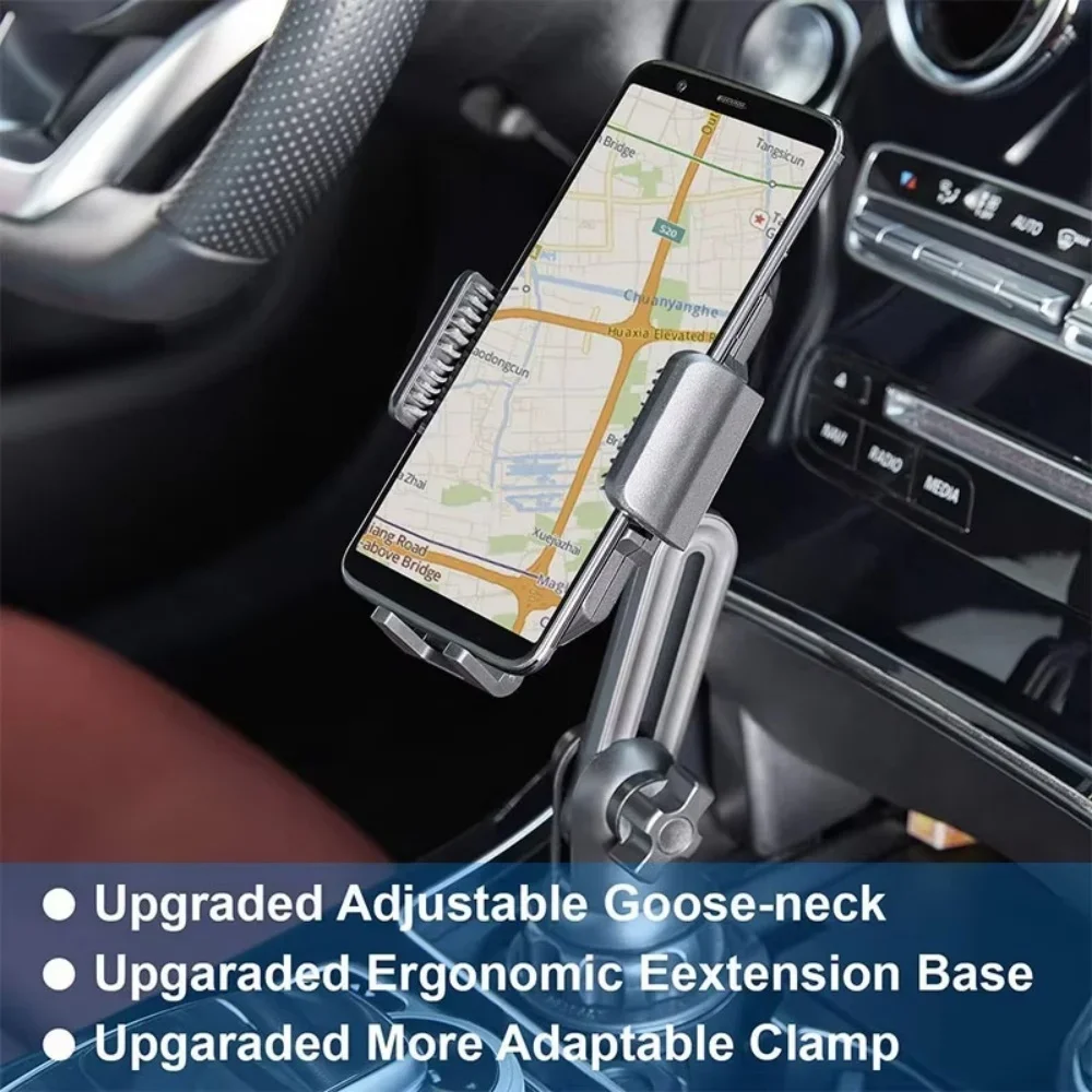 1PC Universal Car Phone Holder 360° Rotation Tablet Stand Adjustable Car Cup Mounted Cellphone Bracket For iPhone Samsung Xiaomi