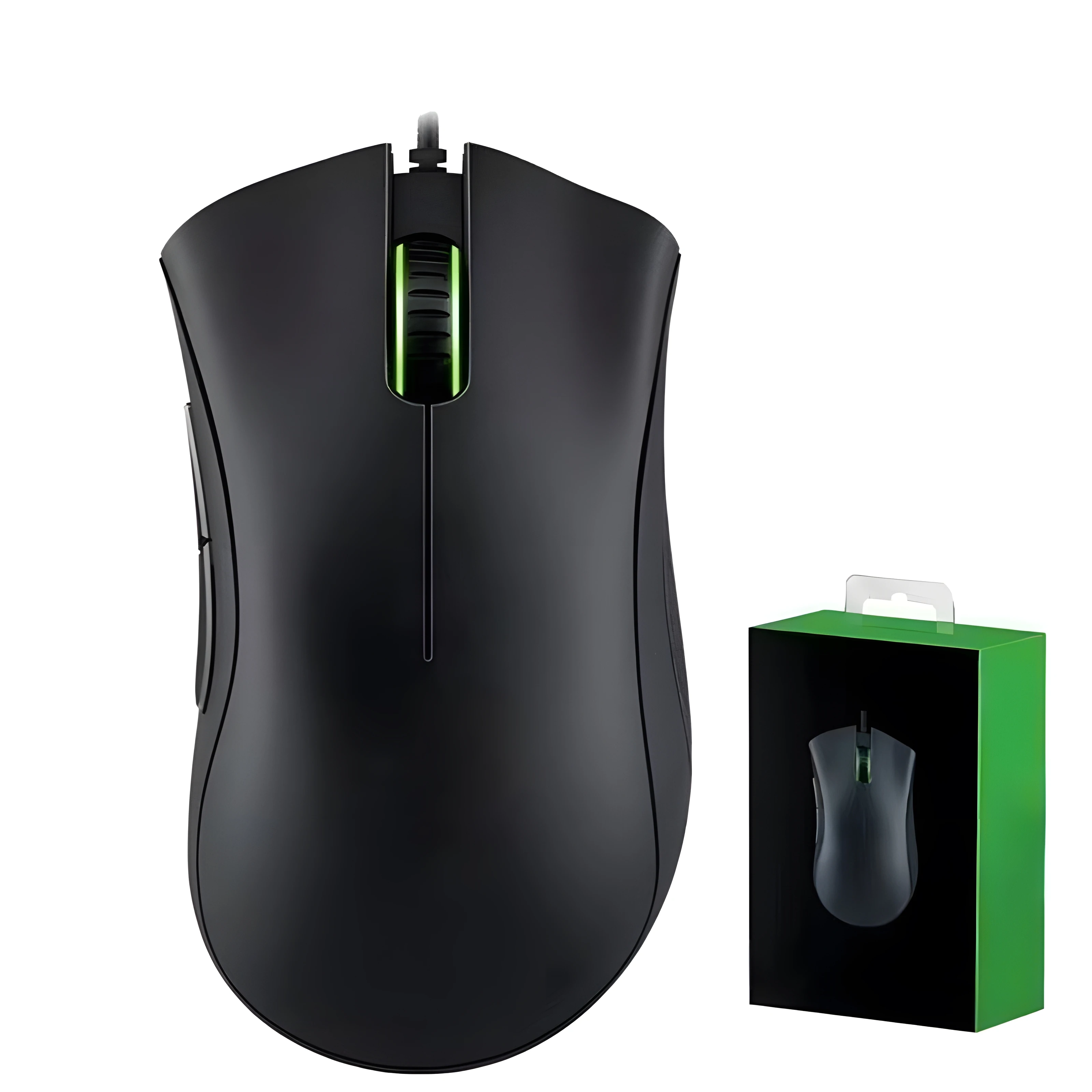 Проводная игровая мышь Razer DeathAdder Essential, оптический датчик 6400 точек на дюйм, 5 независимых кнопок для ноутбука, ПК, геймера Проводная игровая мышь Razer DeathAdder Essential, оптический датчик 6400 точек на дюйм, 5 независимых кнопок для ноутбука, ПК, геймера