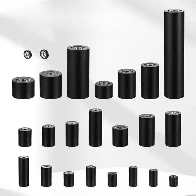 Suitable for Black Nylon Bearings Roller Guides Glued Custom Pulleys Mechanical Equipment Plastic Wheels Push and Position